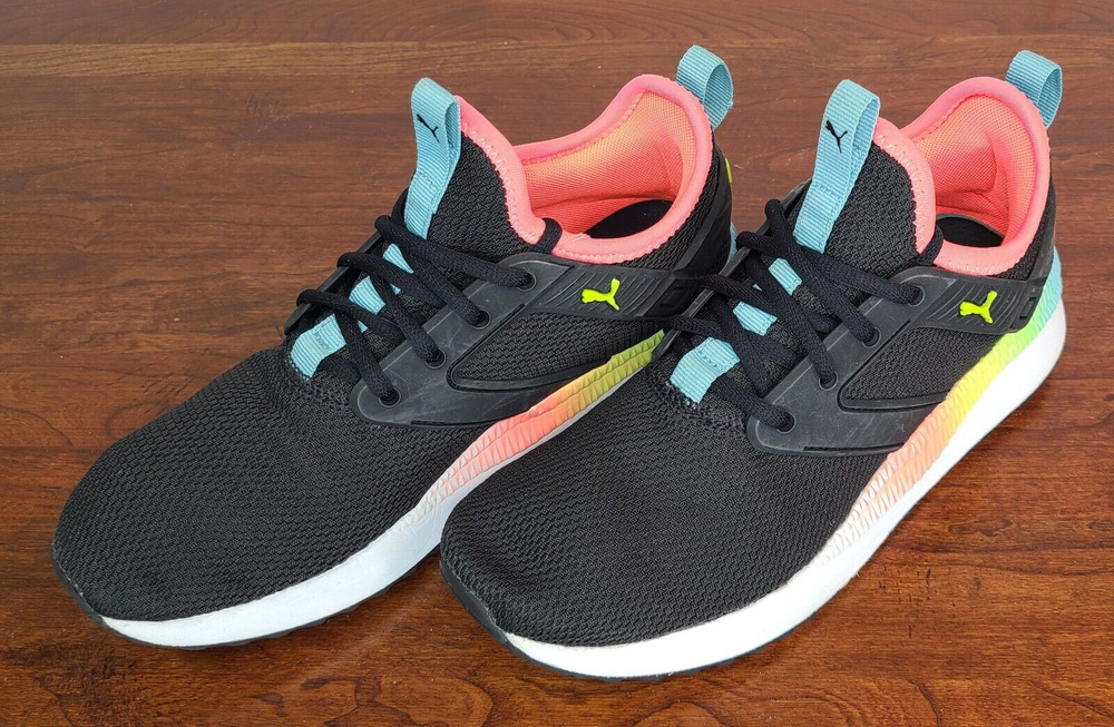 PUMA Pacer Next Excel Rainbow Sneakers Size 6C 371876-01